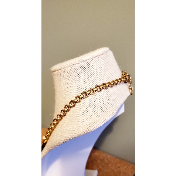 Vintage J. Crew Chunky Statement Rhinestone Necklace - Picture 7 of 8